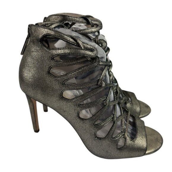 Louise et Cie Kacy Gladiator Heels Womens Size 8M Metallic Edgy Whimsigoth Fairy - Picture 6 of 12